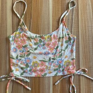 Pac sun cropped tank, floral